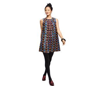 Anna Sui X Target 20th Anniversary Collection Metallic Shift Dress Small NWT